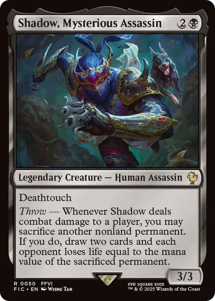 Magic: The Gathering - Shadow, Mysterious Assassin - Final Fantasy Commander