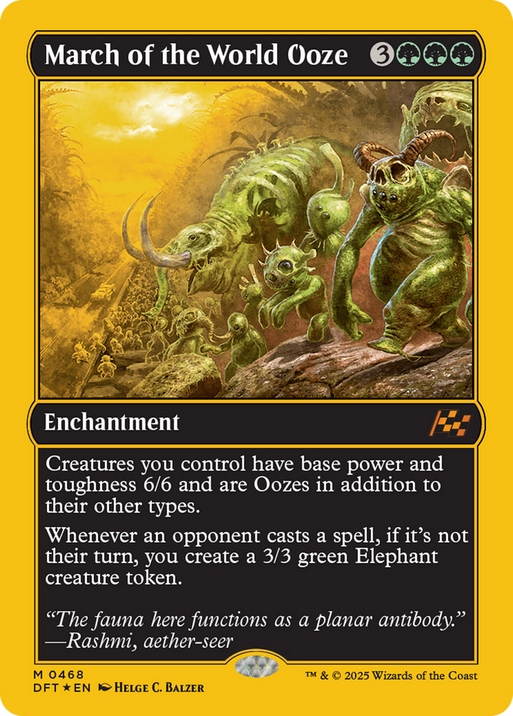 Magic: The Gathering - March of the World Ooze Foil - Aetherdrift