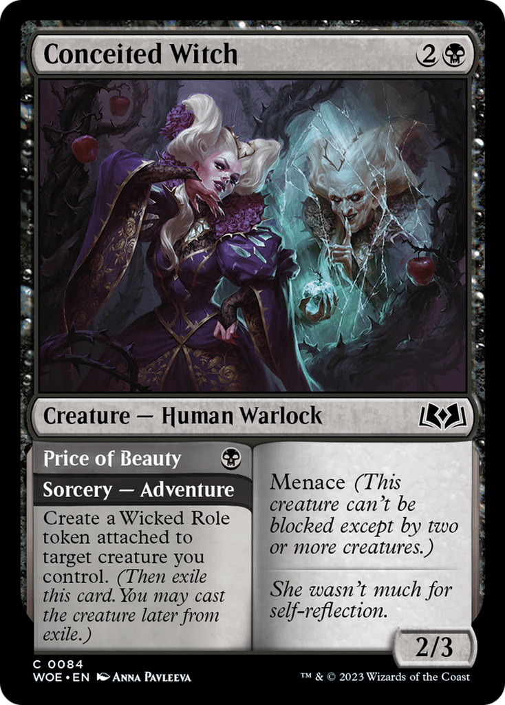 Magic: The Gathering - Conceited Witch // Price of Beauty - Wilds of Eldraine