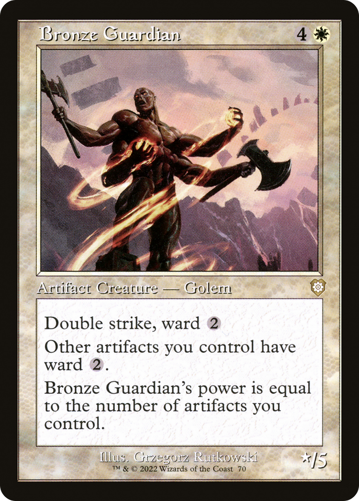 Magic: The Gathering - Bronze Guardian - The Brothers' War Commander