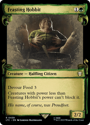 Magic: The Gathering - Feasting Hobbit Foil - Tales of Middle-earth Commander