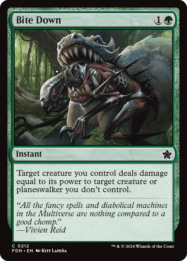 Magic: The Gathering - Bite Down Foil - Foundations