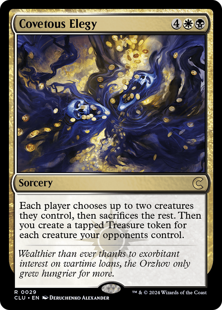Magic: The Gathering - Covetous Elegy - Ravnica: Clue Edition