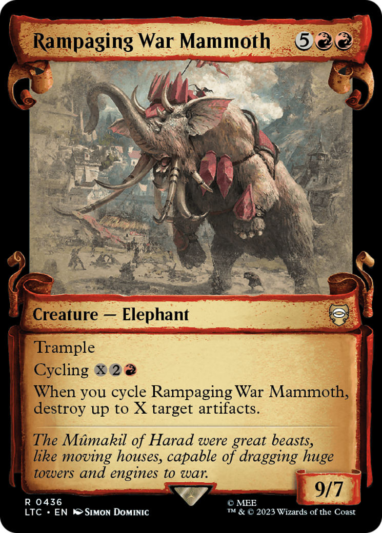 Magic: The Gathering - Rampaging War Mammoth Foil - Tales of Middle-earth Commander