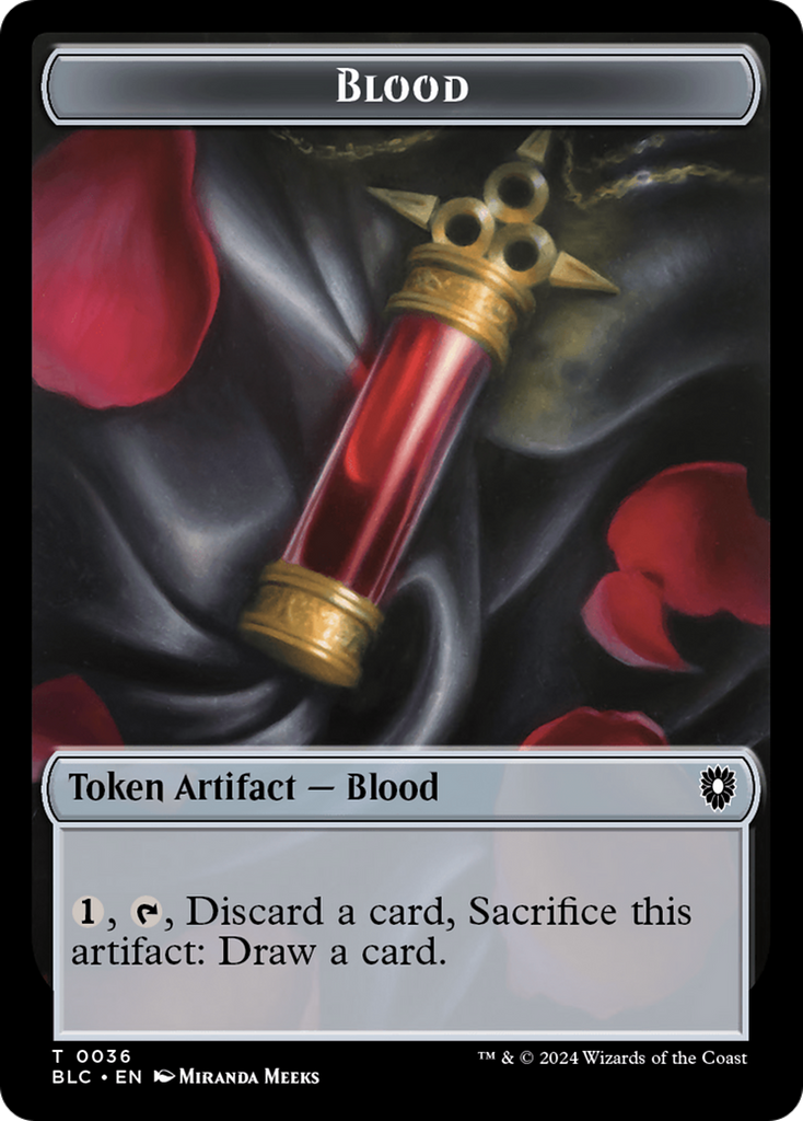 Magic: The Gathering - Blood Token - Bloomburrow Commander Tokens