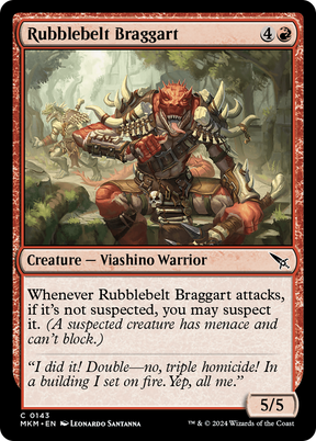 Magic: The Gathering - Rubblebelt Braggart - Murders at Karlov Manor