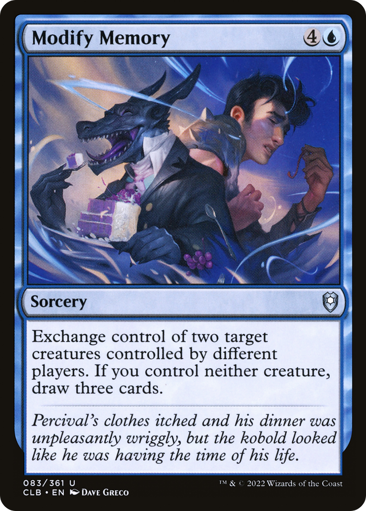 Magic: The Gathering - Modify Memory - Commander Legends: Battle for Baldur's Gate
