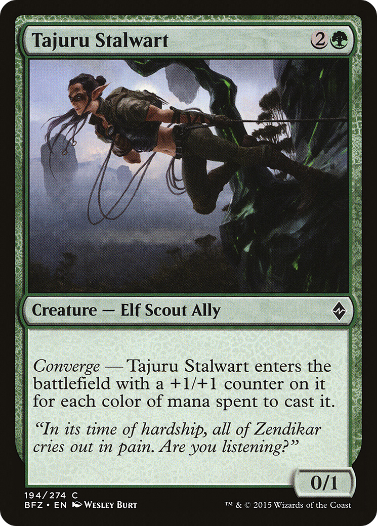 Magic: The Gathering - Tajuru Stalwart Foil - Battle for Zendikar