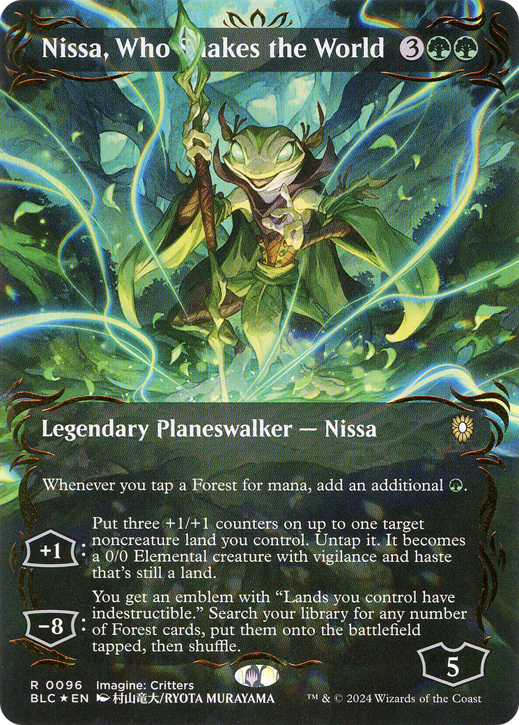 Magic: The Gathering - Nissa, Who Shakes the World Foil - Bloomburrow Commander