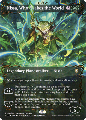 Magic: The Gathering - Nissa, Who Shakes the World Foil - Bloomburrow Commander