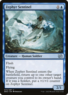 Magic: The Gathering - Zephyr Sentinel Foil - The Brothers' War