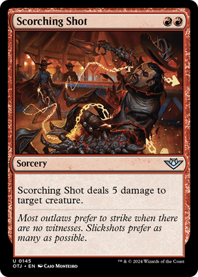 Magic: The Gathering - Scorching Shot Foil - Outlaws of Thunder Junction