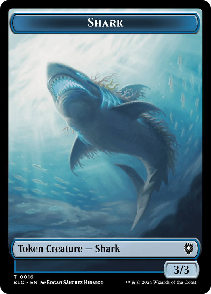 Magic: The Gathering - Shark Token - Bloomburrow Commander Tokens