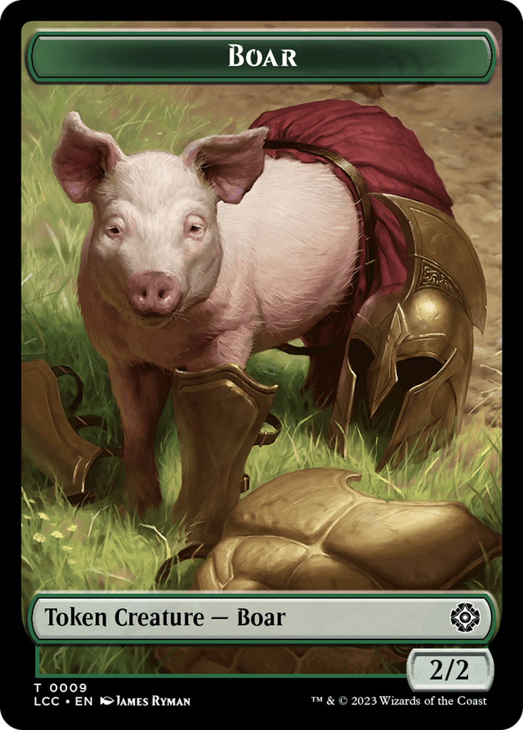 Magic: The Gathering - Boar Token - The Lost Caverns of Ixalan Commander Tokens