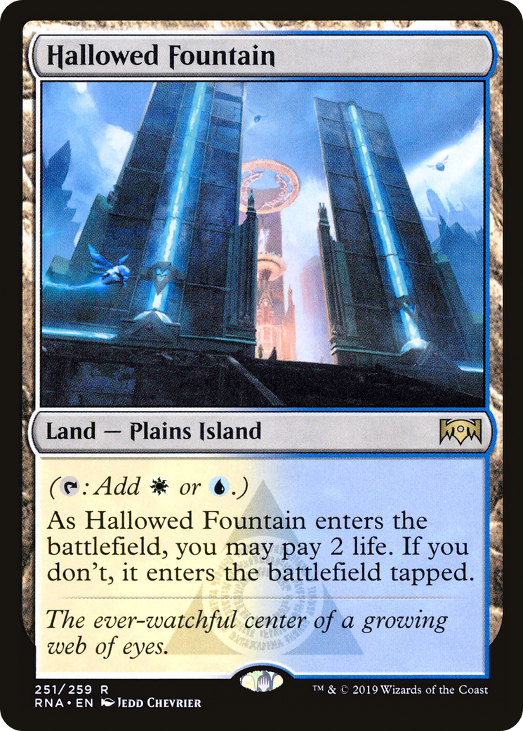 Magic: The Gathering - Hallowed Fountain Foil - Ravnica Allegiance