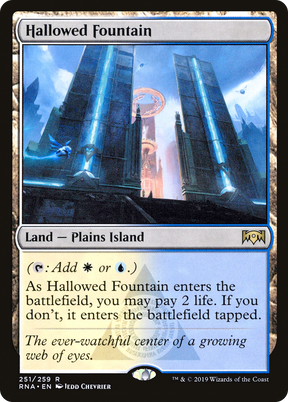 Magic: The Gathering - Hallowed Fountain Foil - Ravnica Allegiance