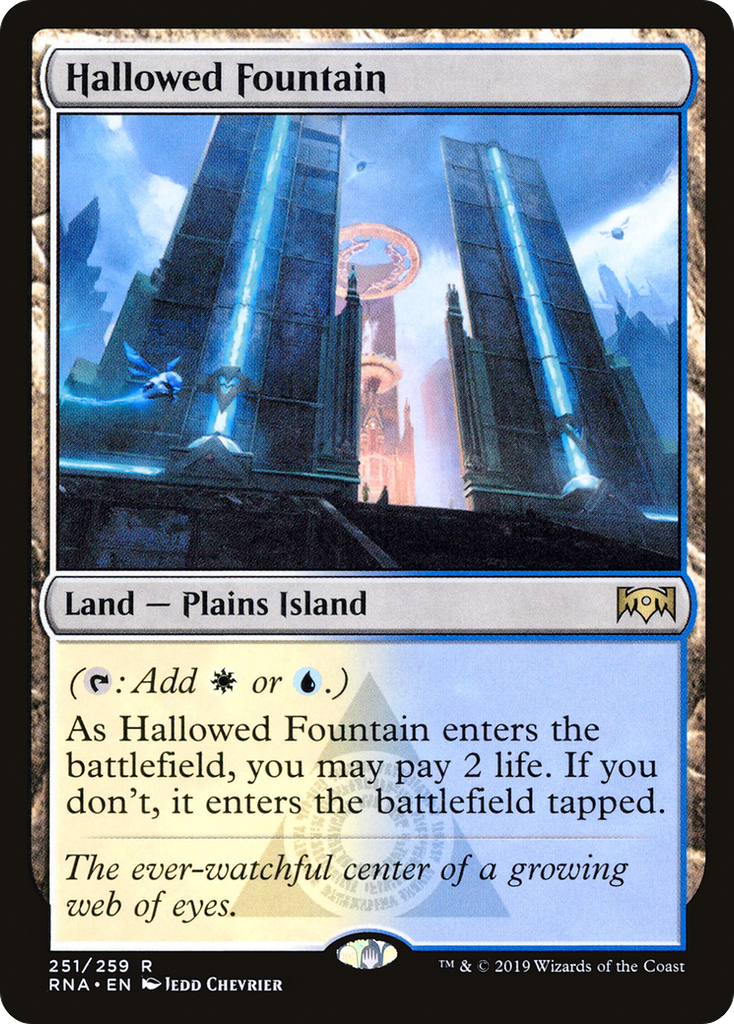 Magic: The Gathering - Hallowed Fountain Foil - Ravnica Allegiance