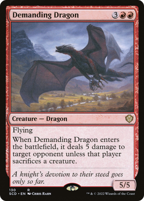 Magic: The Gathering - Demanding Dragon - Starter Commander Decks