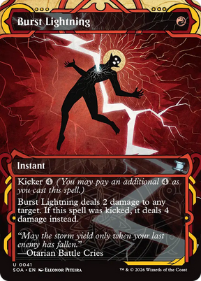 Magic: The Gathering - Burst Lightning Foil - Secrets of Strixhaven Mystical Archive