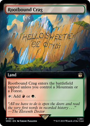 Magic: The Gathering - Rootbound Crag Foil - Doctor Who