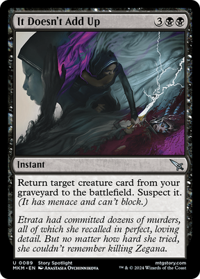 Magic: The Gathering - It Doesn't Add Up Foil - Murders at Karlov Manor
