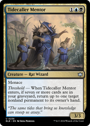 Magic: The Gathering - Tidecaller Mentor Foil - Bloomburrow