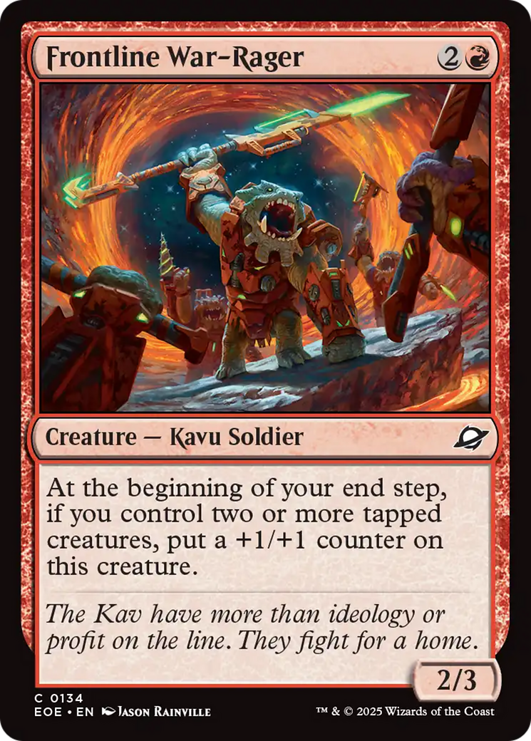 Magic: The Gathering - Frontline War-Rager Foil - Edge of Eternities