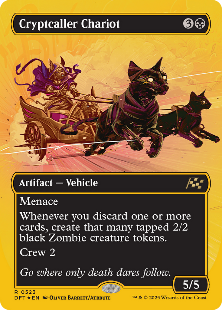 Magic: The Gathering - Cryptcaller Chariot Foil - Aetherdrift