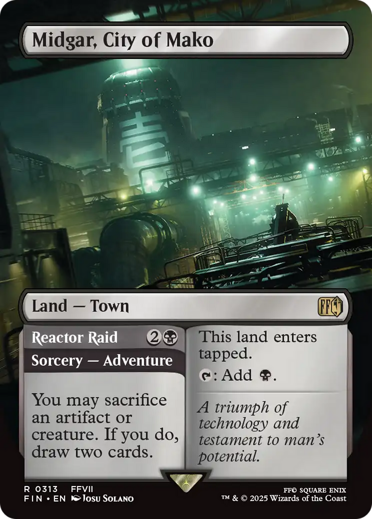 Magic: The Gathering - Midgar, City of Mako // Reactor Raid Foil - Final Fantasy