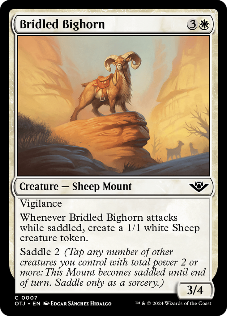 Magic: The Gathering - Bridled Bighorn - Outlaws of Thunder Junction