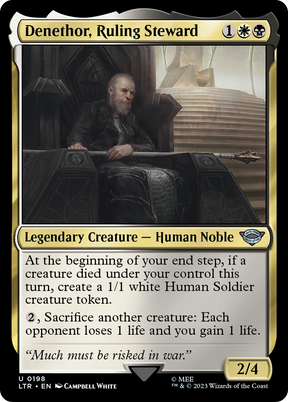 Magic: The Gathering - Denethor, Ruling Steward Foil - The Lord of the Rings: Tales of Middle-earth