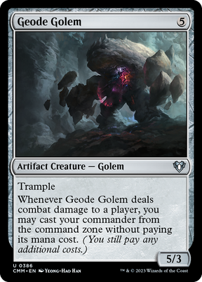 Magic: The Gathering - Geode Golem Foil - Commander Masters