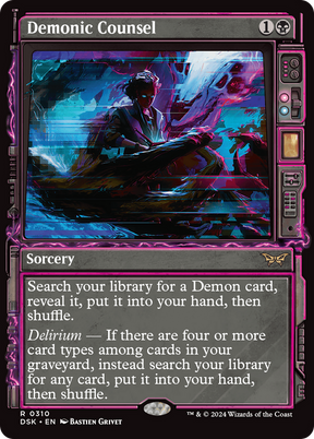 Magic: The Gathering - Demonic Counsel - Duskmourn: House of Horror