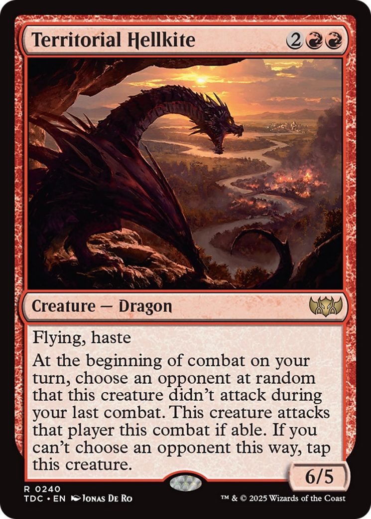 Magic: The Gathering - Territorial Hellkite - Tarkir: Dragonstorm Commander