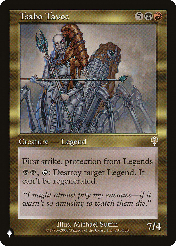 Magic: The Gathering - Tsabo Tavoc - The List