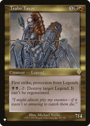 Magic: The Gathering - Tsabo Tavoc - The List