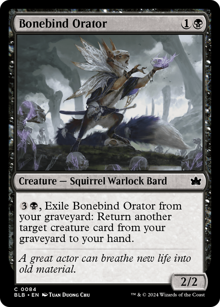 Magic: The Gathering - Bonebind Orator Foil - Bloomburrow