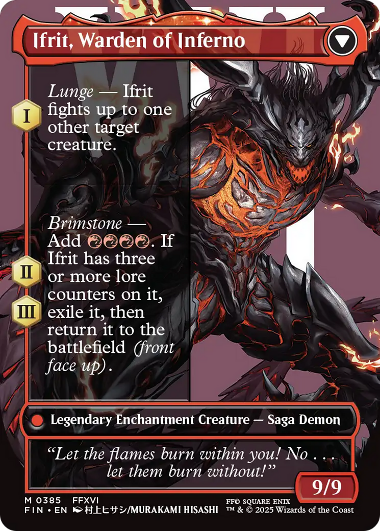 Magic: The Gathering - Clive, Ifrit's Dominant // Ifrit, Warden of Inferno - Final Fantasy