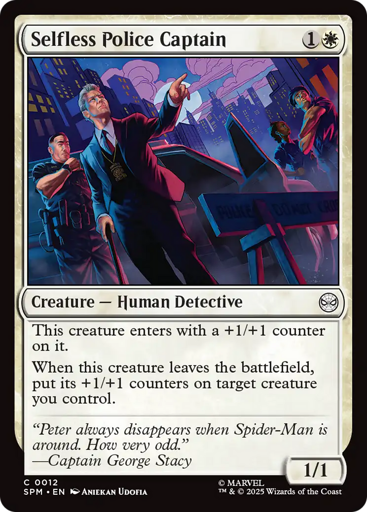 Magic: The Gathering - Selfless Police Captain - Marvel's Spider-Man