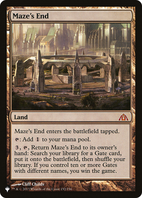 Magic: The Gathering - Maze's End - The List