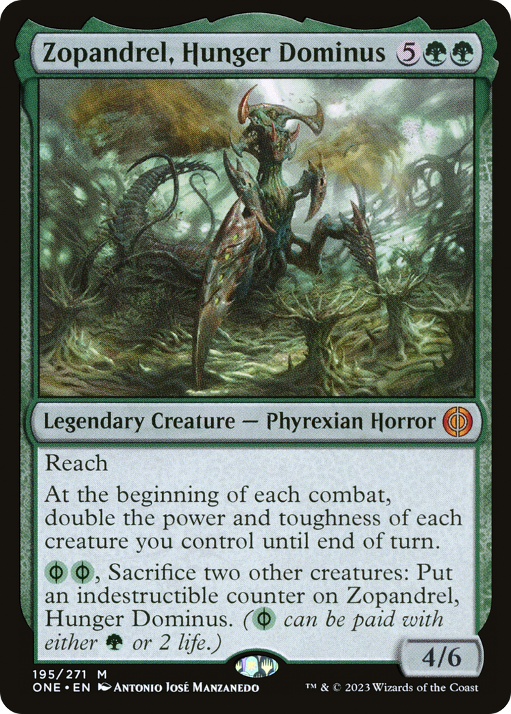 Magic: The Gathering - Zopandrel, Hunger Dominus Foil - Phyrexia: All Will Be One