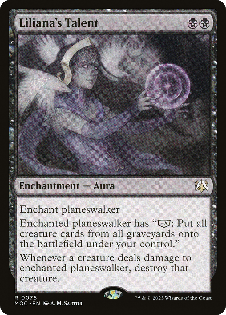 Magic: The Gathering - Liliana's Talent Foil - March of the Machine Commander