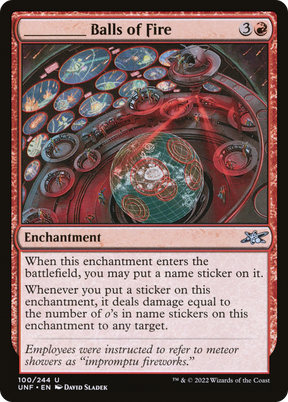 Magic: The Gathering - _____ Balls of Fire - Unfinity