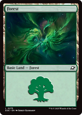Magic: The Gathering - Forest #275 Foil - Edge of Eternities