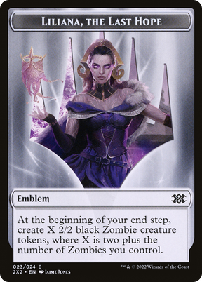 Magic: The Gathering - Liliana, the Last Hope Emblem - Double Masters 2022 Tokens