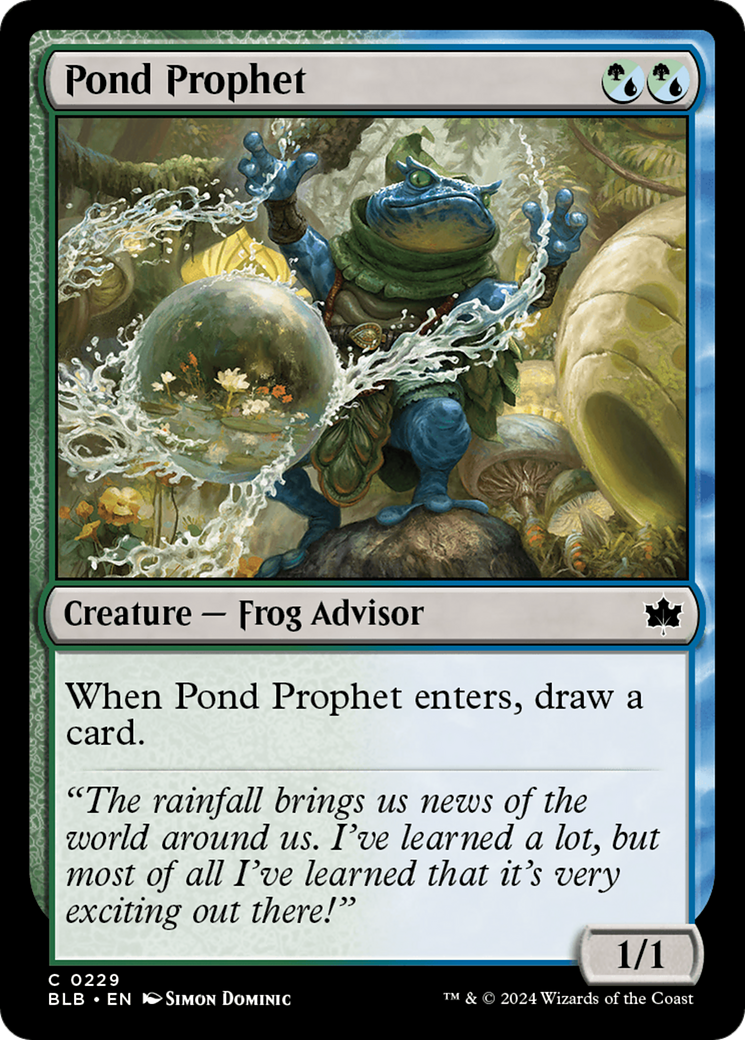 Magic: The Gathering - Pond Prophet Foil - Bloomburrow