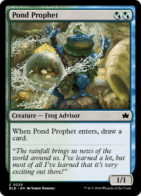 Magic: The Gathering - Pond Prophet Foil - Bloomburrow