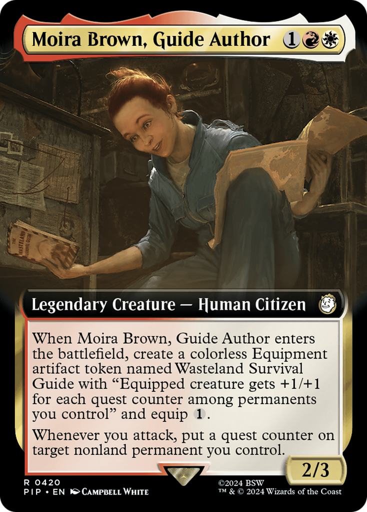 Magic: The Gathering - Moira Brown, Guide Author Foil - Fallout