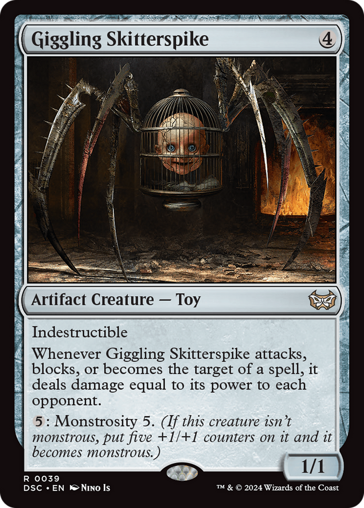 Magic: The Gathering - Giggling Skitterspike - Duskmourn: House of Horror Commander