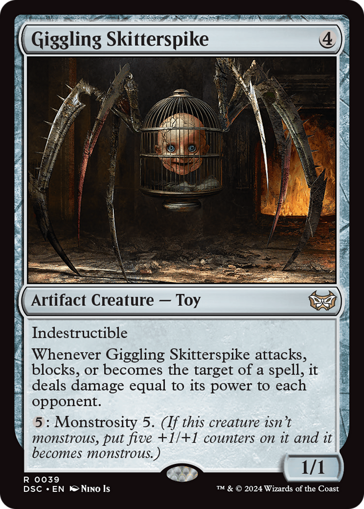 Magic: The Gathering - Giggling Skitterspike - Duskmourn: House of Horror Commander